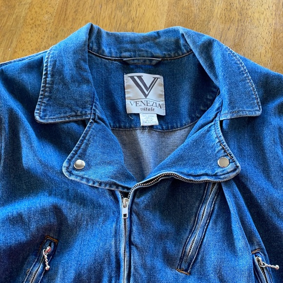 Venezia Jean Jacket - good worn condition. Zippers all work. - Picture 2 of 3